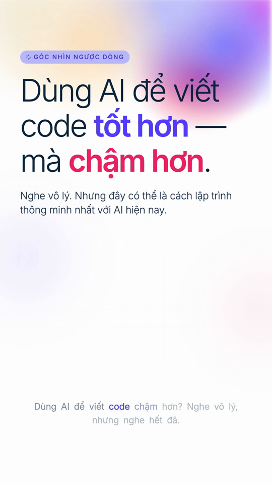 Using Ai Better Code Slowly